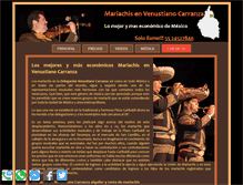 Tablet Screenshot of mariachisenvenustianocarranza.com